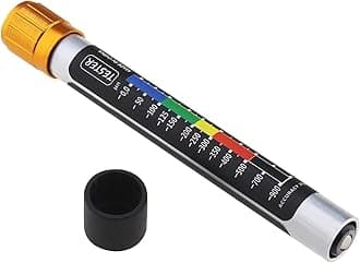 Car Paint Tester Device with Magnetic Tip Scale for Car and Motorbike Paint Coating Test Tool Paint Thickness Gauge Micron-Level Colour Scale Meter