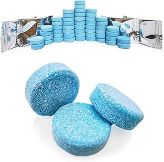 DOKIKO 50 Pcs Car Windshield Washer Fluid concentrate Tablets,Windshield Wiper Fluid,1 Pack Makes 52.5 Gallons,1 Piece Makes 1.05 Gallons(Winter: Use With De-icer or Methanol)