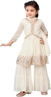 Aarika Girls Georgette Kurti Sharara Set