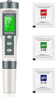 pH Meter, 3-in-1 TDS Meter Digital Water Tester with 0.01 High Precision, Water Tester for Drinking Water with 0-14 pH Test Range, TDS/Temp/pH Tester for Wine, Aquarium, Pool, Garden, Bath and Water