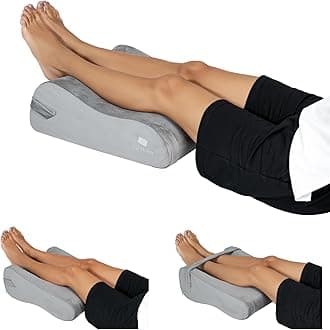 LightEase Leg Pillow, Knee Elevation Pillows, Foot Elevating for Sleeping, Rest, Blood Circulation, Surgery, Back Pain, Swelling