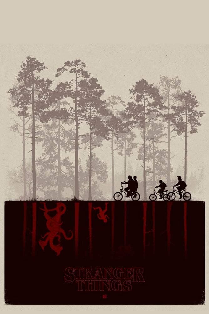 ELITEPRINT STRANGER THINGS V3 CLASSIC STRANGER THINGS SERIES A3 POSTER ON 250GSM PRINT MATERIAL