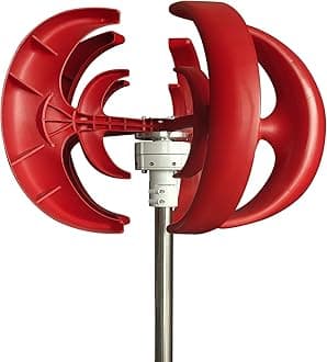 12000W Horizontal Wind Turbine Generator, 12V-220V Low Wind Speed Starting Wind Power Generator with Controller for Home, Camping,220v