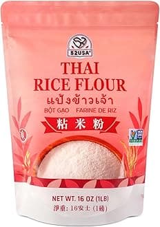 52USA Thai Rice Flour 16 Ounce (Basic), 1 Pound (Pack of 1), Rice Flour for Baking or Cooking, Product of THAILAND, All Natural White Rice Flour, Vegan