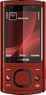 6700 Slide SINGLE SIM 64MB ROM + 128MB (Only GSM | No CDMA) Factory Unlocked 3G Phone (Red) - International Version
