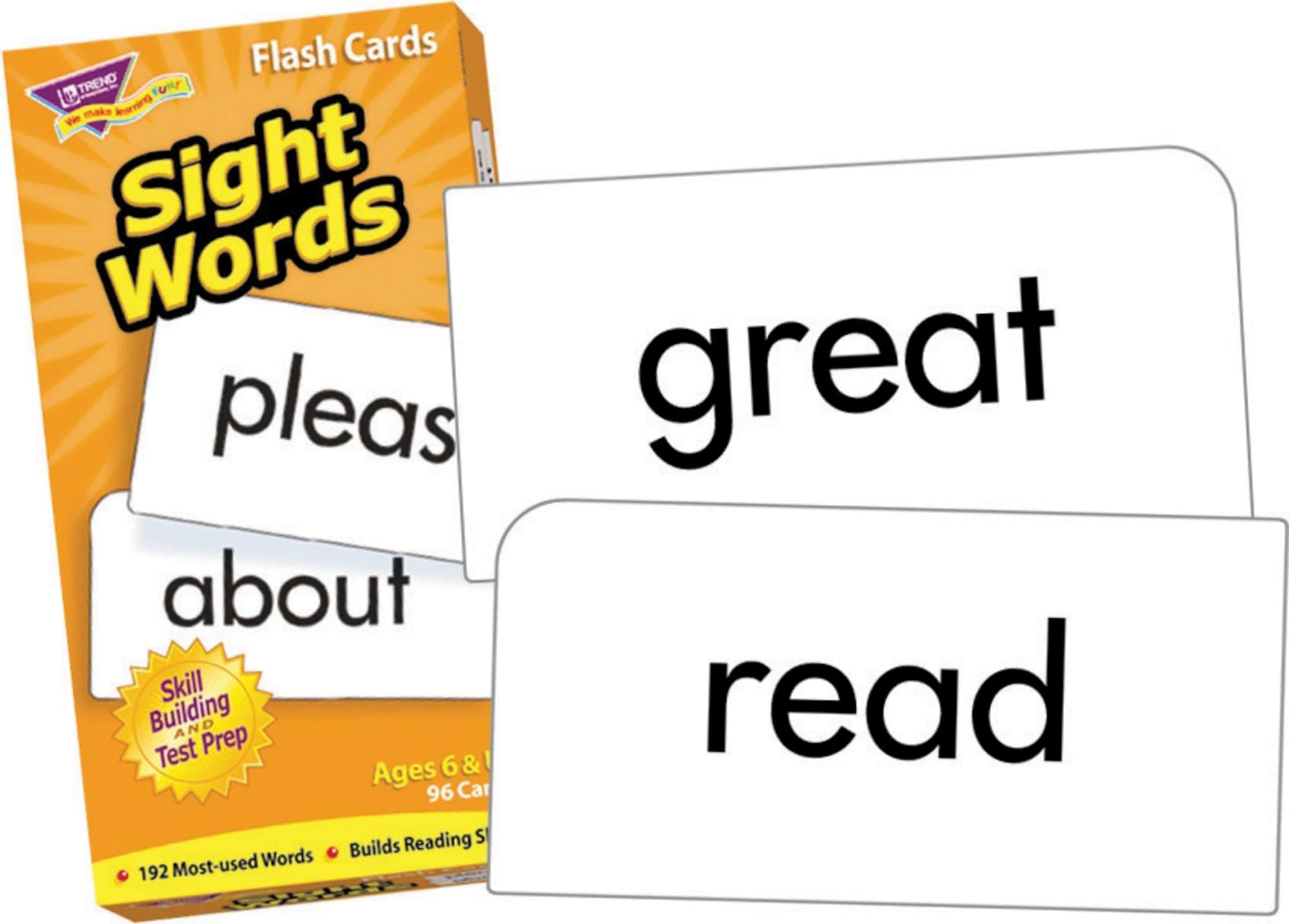INC. Sight Words Skill Drill Flash Cards, 3 x 6 in (T-53003)