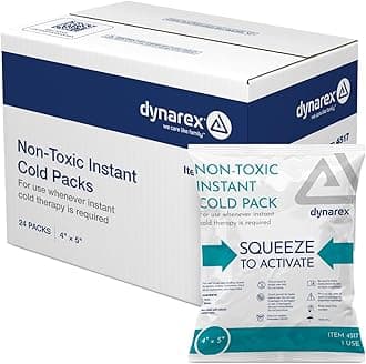 Dynarex Instant Cold Pack with Urea (non-toxic) 4 Inches X 5 Inches, 24-Count