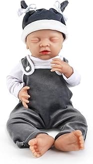 IVITA 12 inch Full Body Silicone Reborn Baby Doll Not Vinyl Dolls Anatomically Correct Lifelike Newborn Silicone Baby Dolls Stress Relief Anti-Stress Toys for Kids & Toddlers Child Gifts - Boy