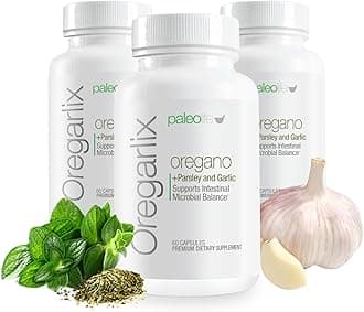 Premium Oregarlix. Gut Health Supplement. Microbial Balance with Premium Prebiotics - Help Keep Good Bacteria Healthy & Growing - 100% Natural (3-Pack)