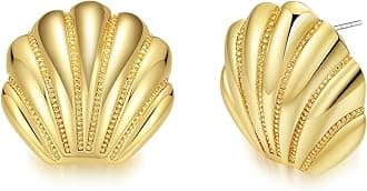 Chunky Gold/Silver Earrings for Women Trendy Knot Link Earrings Geometry Drop Dangle Earrings Statement Stud Earrings Fashion Jewelry Gift