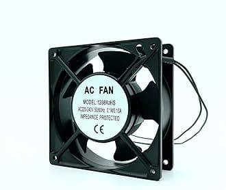 AirTech-UK Axial Cooling Fan Motor - High-Performance AC 220-240V Fan for Ovens,Fridges and Ventilation-Reliable and Durable Motor with Sintered Iron Sleeve Bearing-Compact Size (120mm x 120mm x 38mm)