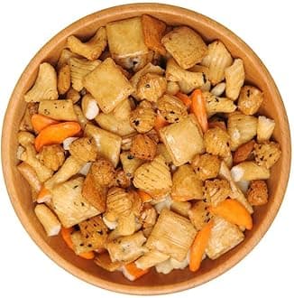 NY SPICE SHOP Oriental Rice Crackers – 3 Pound (48 oz.) – Oriental Rice Cracker Mix – Japanese Rice Crackers – Oriental Snack Mix – Party Rice Cracker