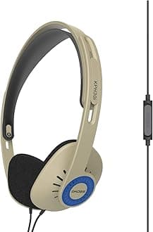 Koss KPH30i On-Ear Headphones with In-Line Microphone & Remote Control, Lightweight, Deep Bass, KPH30i