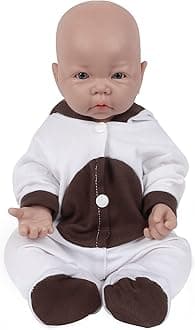 17 inch Reborn Silicone Baby Dolls Full Body Girl Anatomically Correct for Kids Toddlers Child Children Birthday Chirstmas Gifts - Girl