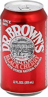 Dr. Brown's Black Cherry Soda, 12 fl oz Cans, 9 Cans