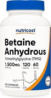 Nutricost Betaine Anhydrous 1500mg, 60 Servings by Nutricost