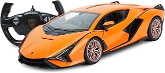 RASTAR RC Car 1/14 Scale 2.4Ghz Lamborghini Sian FKP 37 Radio Remote Control R/C Toy Car Model Vehicle (Orange)