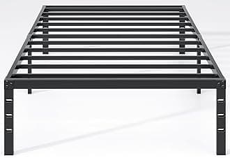 Metal Bed Frame,Twin Size Bed Frame with Storage Space,Heavy Duty Sturdy Mattress Foundation,Easy Assembly,No Box Spring Needed, Black,12 Inch,Twin