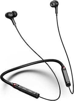 Neckband Bluetooth Headphones Wireless Earbuds for Samsung S25 Ultra S24 S23 FE S22 A53 A25, Sport Headphones Stereo Surround Sound Ear Buds for iPhone 17 Air 16 15 14 Pro Max 13 Plus/Pixel 10 9
