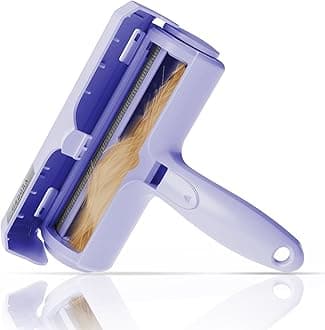 ORDORA Pet Hair Remover for Couch, Reusable Dog Hair Remover Roller for Dog & Cat, Self-Cleaning, No Adhesive or Sticky Tape Needed, Perfect Fur Remover for Couch (Violet)
