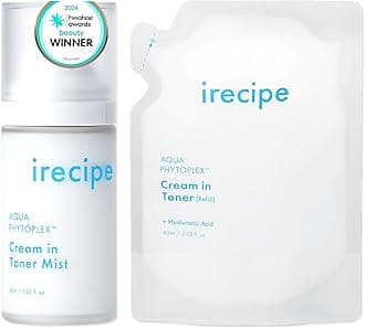 - Aqua Phytoplex Cream in Toner Mist Long Lasting Deep Hydration, All-in-One Facial Mist for All Skin Type Unscented Clean Beauty, Vegan, Korean Skincare (60ml / 2.02 oz + 60ml Refill Pouch) (2)