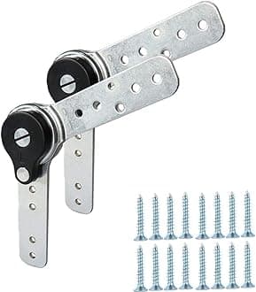 2 Pack of Furniture Adjustable Angle Hinge Automatic Reset Function Hinge Angle Adjustment Machine Heavy Duty Adjuster Sofa/Bed/Cupboard/Recliner Gear Adjustment Hardware 90 to 180 Degree