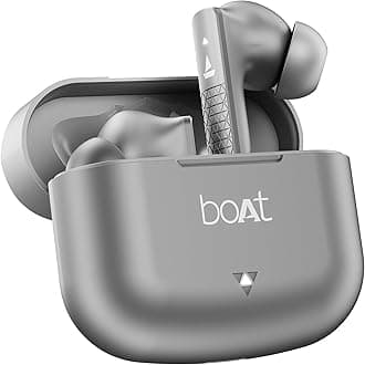 boAt Airdopes 91 in Ear TWS Earbuds with 45 hrs Playtime, Beast Mode with 50 ms Low Latency, Dual Mics with ENx, ASAP Charge, IWP Tech, IPX4 & Bluetooth v5.3(Mist Grey)