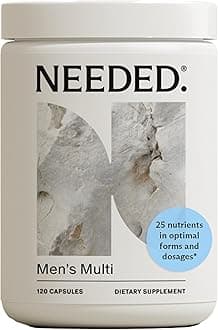 Needed. Multivitamin for Men - 25 Optimal Nutrients for Fertility & Men's Health - Mens Multivitamin with Vitamin D3 2000IU, B12 Vitamins, 200 MCG Selenium - Men's Fertility Supplement, 30 Day Supply