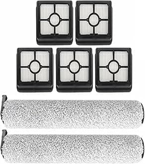 Lint Roller Brush, Hepa Filter, Compatible for Midea X6 / X8 / X9 / X9 Pro / FC9 / G3 / G4 / GX3, Floor Scrubber Accessory Spare Parts(Set 03)