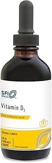 Klaire Labs SFI Health Vitamin D3 Liquid Drops - High Potency 5000IU VIT D in Easy-to-Absorb MCT Oil - Immune Support - No Soy, No Artificial Colorings or Flavors (120ml / 4 fl oz)