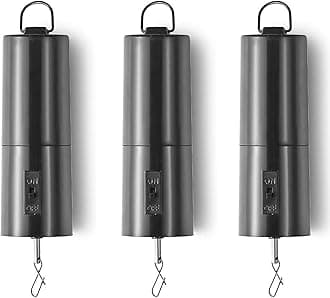 Wind Spinner Disco Ball Motor, Rotating Mobile Whirligigs Kinetic Outdoor with Battery, Mirror Ceiling Hanging for Yard Chime Wind Socks(3PCS)