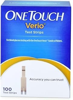 OneTouch Verio Test Strips 2 Pack of 50s (Multicolor)