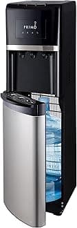 Primo Bottom Loading Water Dispenser, 3 Temp (Hot-Cool-Cold) Water Dispenser for 5 Gallon Bottle w/Child-Resistant Safety Feature [Bright Stainless Door]