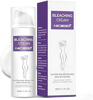 NiceGo Skin Bleaching Cream, Dark Spot Remover for Body, Skin Tone Lightening for Women with Vitamin C Moisturizer, Underarm Lotion for Intimate Areas, Knees, Elbows, Bikini Line 1.7 Fl Oz