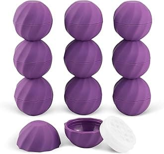 longway 0.24Oz (7ml) Empty Lip Balm Sphere Containers | Screw Cap Lipstick Tubes/Chapstick Tubes/Chapstick Holder for Lip Gloss & BPA FREE (Pack of 10, Purple)
