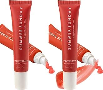 Summer Friday Lip Balm - Moisturizing Natural Butter Mask That Locks in Moisture and Brightens - for Dry, Chapped Lips