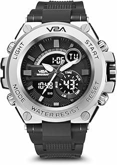 V2A Chronograph Analogue and Digital Sports Watch for Men, Watch for Men, Wrist Watch for Men, Mens Watch, Watch | Gift for Men