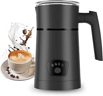 Milk Frother 4-in-1 Electric Automatic Milk Steamer，Hot and Cold Foam Maker and Milk Warmer for Latte, Cappuccinos, Macchiato Coffee Maker