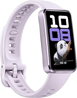 HUAWEIBand 10 Smartwatch Aluminum Alloy Case up to 14 Days Battery Life iOS Android Average Sleep HRV and Sleep Insights with an AI-Powered Fitness Monitoring Tracker Sleep Breathing (Purple)