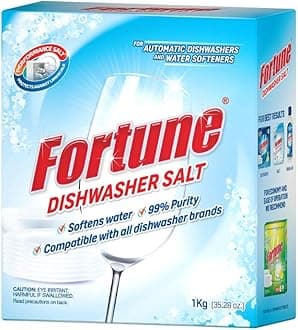 Dishwasher Salt | 1 Kg | Softens Hard Water & Prevents Limescale | Enhances Detergent Performance | For All Dishwashers