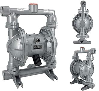 SOFEDY Air Diaphragm Pump, 44GPM Heavy Duty Double Diaphragm Transfer Pump 115PSI 1-1/2" Inlet & Outlet Air Operated Pneumatic Industrial Use