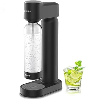 Sparkling Water Maker Soda Maker Soda Streaming Machine Quick Twist with 1L Carbonating Bottle, Seltzer Fizzy Water Maker, Compatible with Any Screw-in 60L CO2 Carbonator(NOT Included)