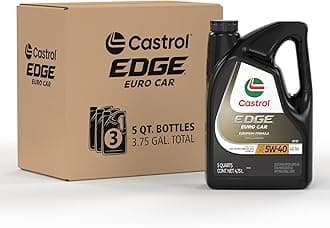 EDGE Euro 5W-40 A3/B4 Advanced Full Synthetic Motor Oil, 5 Quarts, Pack of 3