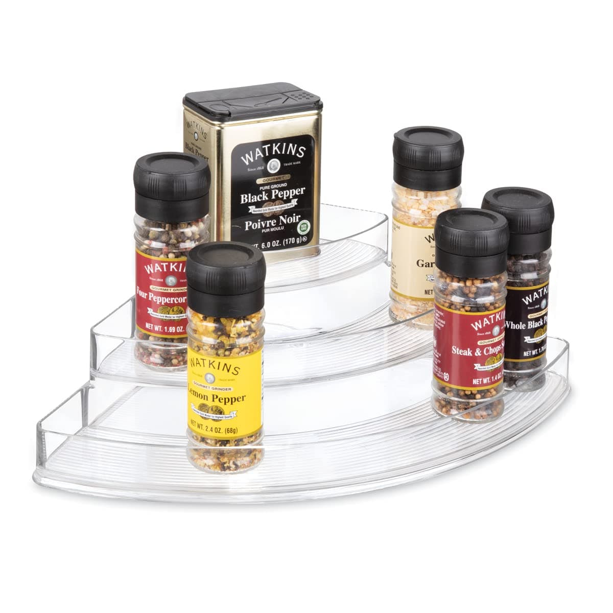 Linus Stadium Corner Spice Rack Clear