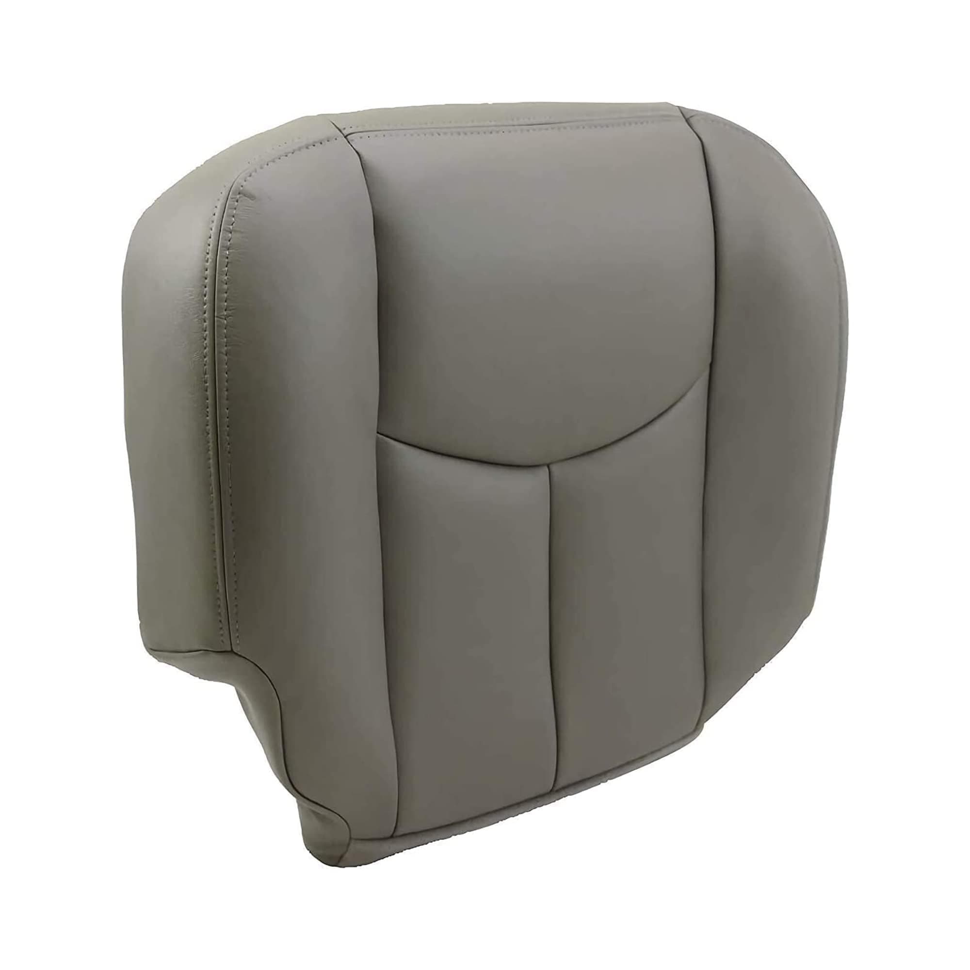 Front Driver Side Bottom Seat Cover Gray# 922 Replacement Compatible with 2003-2006 Chevy Tahoe Avalanche Silverado Suburban GMC Yukon Pewter Synthetic Leather Seat Cover