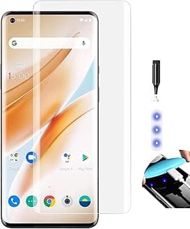 NISHTECH Advanced HD+ Curved UV Tempered Glass Screen Protector Designed for Vivo X60 Pro || Full Screen Coverage with Easy Installation Kit (Anti-Scratch)