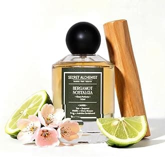 Secret Alchemist Bergamot Nostalgia Eau de Parfum 100ml – Long Lasting Unisex Clean Perfume for Women & Men | Citrusy Woody Sandalwood & Cherry Blossom | High Concentration, Everyday & Work Wear