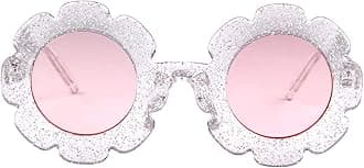 ADE WU Sunglasses for Kids Round Flower Cute Glasses UV 400 Protection Children Girl Boy Gifts