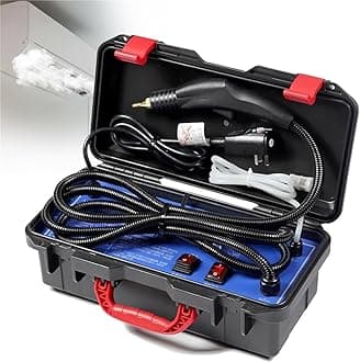 High Temp Portable Steamer Machine for Cleaning, High Pressure Steam Cleaner,Tankless and Heavy Duty for Commercial Home Use Grout Tile Kitchen Bathroom Car Detailing(110V 1700w)