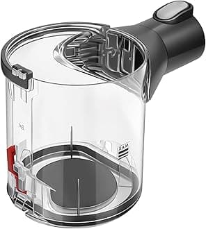 Dust Bin Replacement for Dyson V6 DC58 DC59 DC74 Vacuum Cleaner, High Sealing Dust Cup for Dyson V6, A/B Interface Canister Part No. 965660-01